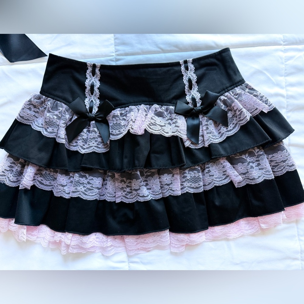 Dolls Kill Widow Cake Topper mini skirt